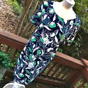 Sz L Banana Republic Floral Sheath Dress